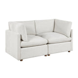 Annex Beige Chenille Loveseat
