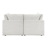 Annex Beige Chenille Loveseat