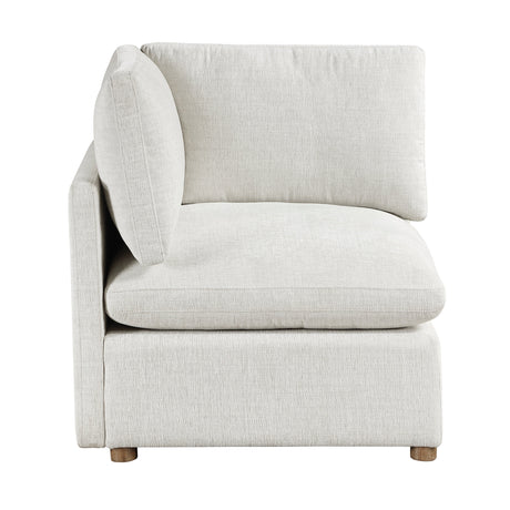 Annex Beige Chenille Loveseat by Homelegance at Eve Furniture