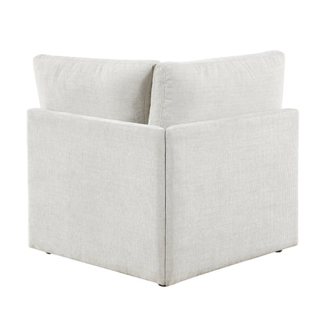 Annex Beige Chenille Loveseat by Homelegance at Eve Furniture