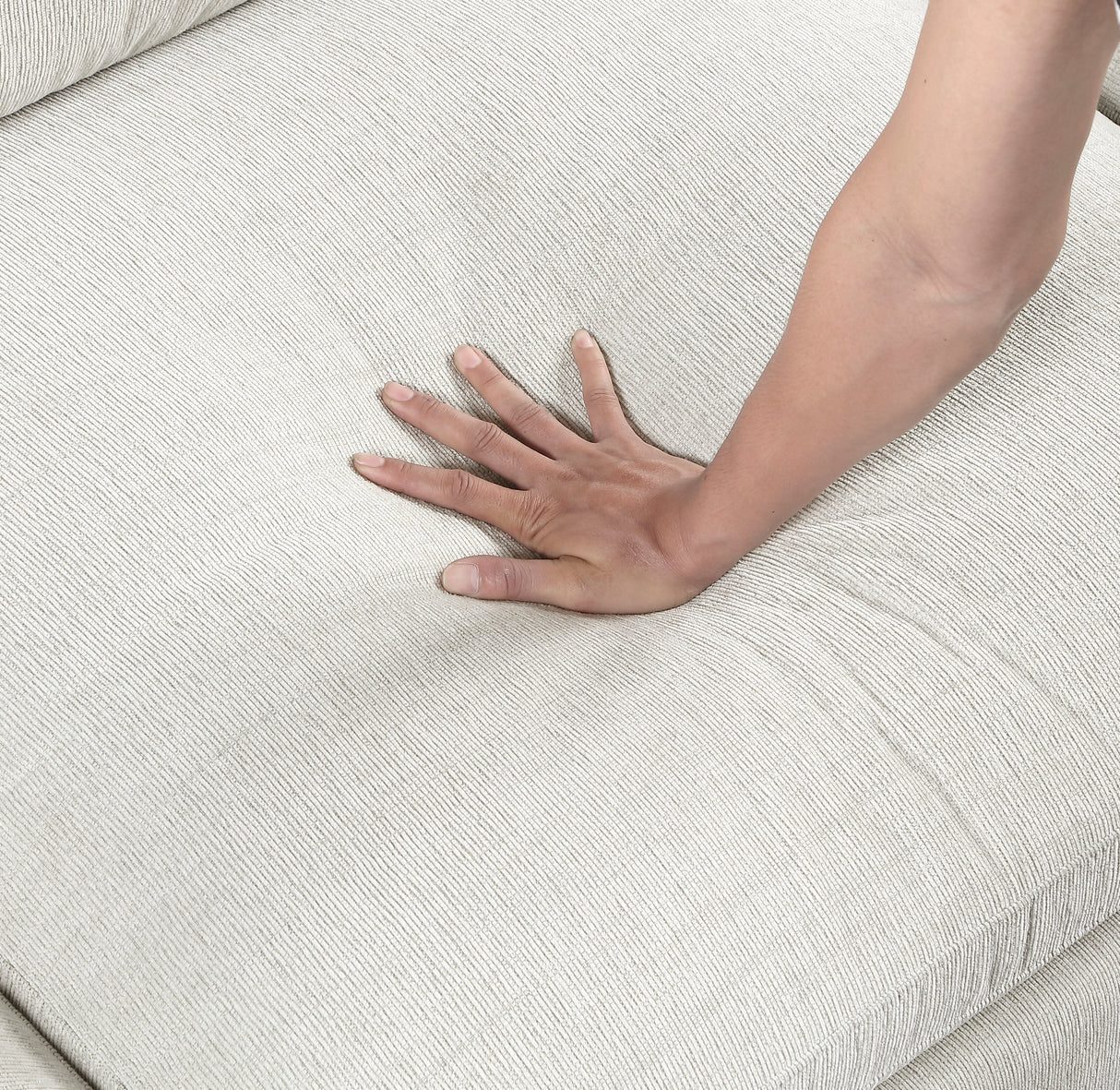 Annex Beige Chenille Sofa