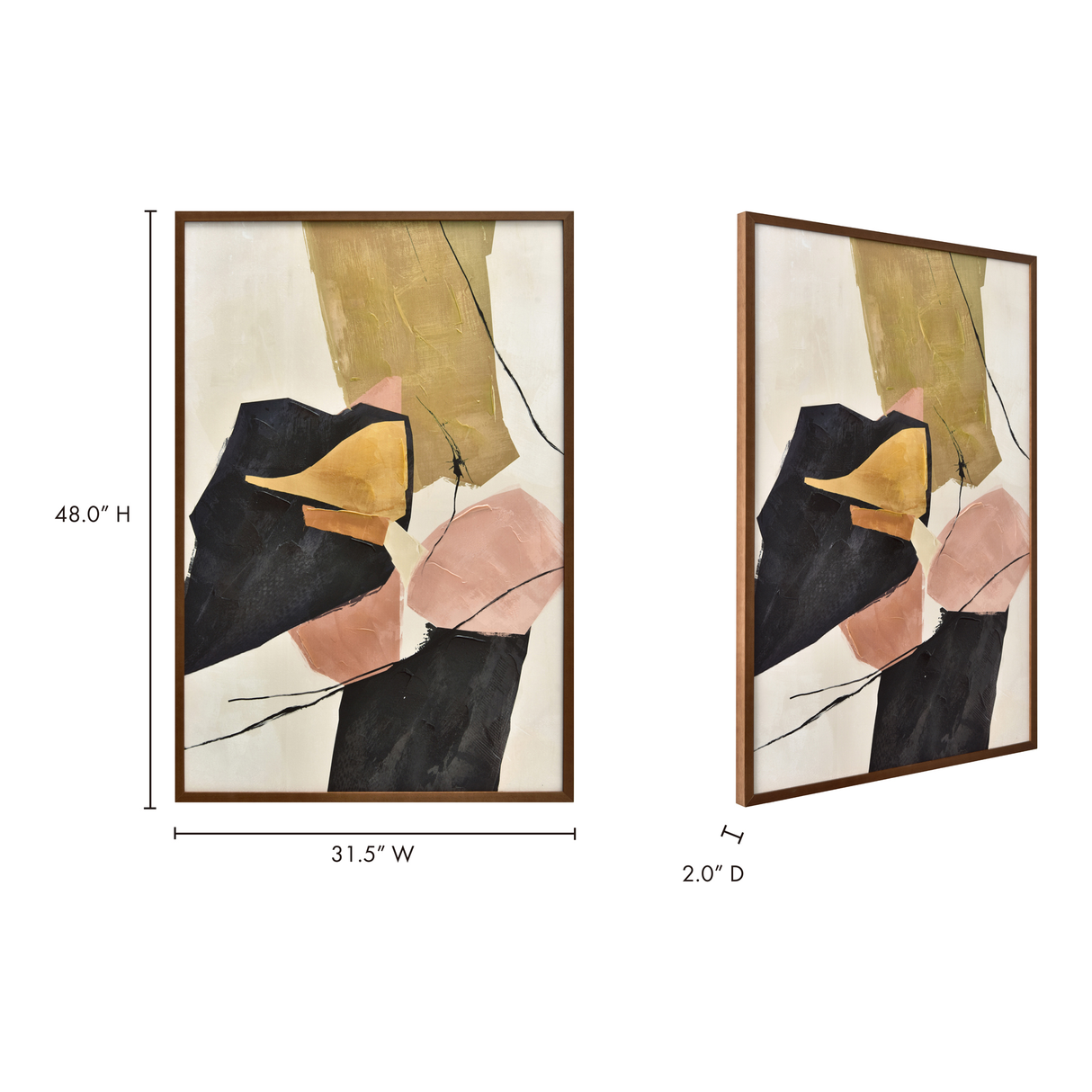 Anni Multicolor Framed Painting by Moe's Home at Eve Furniture