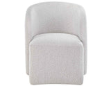 Annie Cotton Barrel Chair w/Casters, Set of 2 by Steve Silver at Eve Furniture