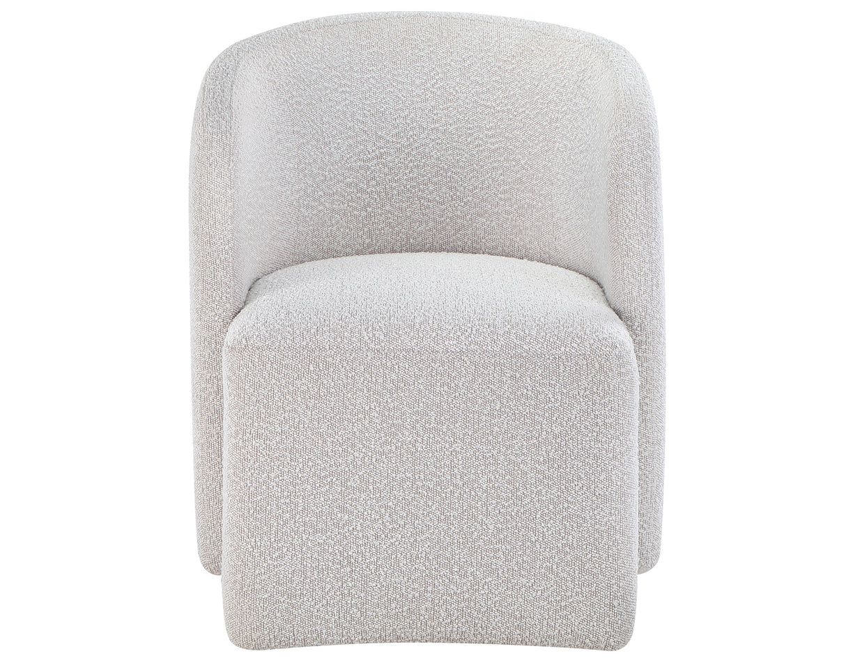 Annie Cotton Barrel Chair w/Casters Set of 2
