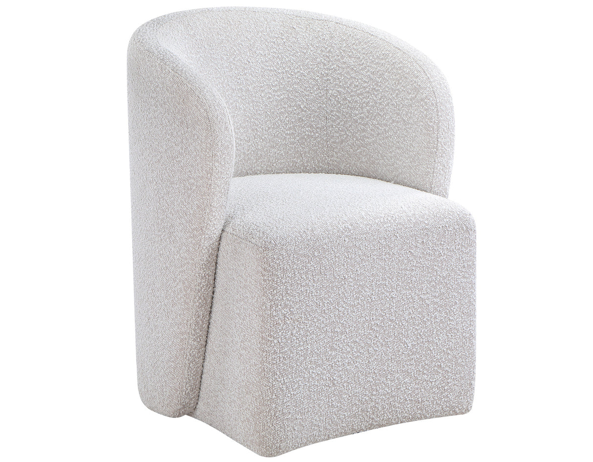 Annie Cotton Barrel Chair w/Casters Set of 2