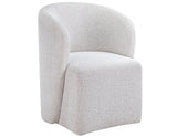 Annie Cotton Barrel Chair w/Casters Set of 2