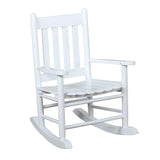 Annie White Slat Back Youth Rocking Chair