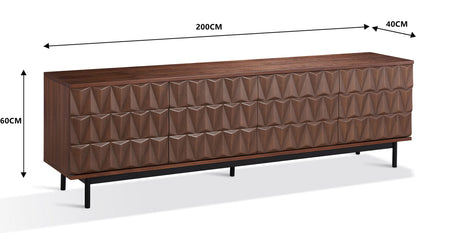 Annie Walnut TV Console by New Era Innovations at Eve Furniture