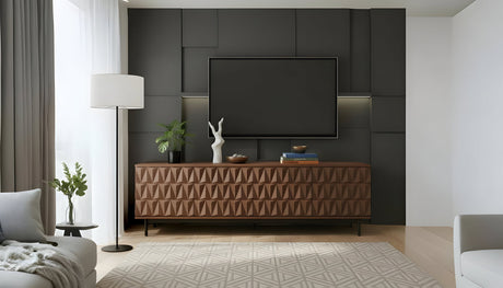 Annie Walnut TV Console by New Era Innovations at Eve Furniture