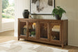 Annswick Medium Brown Accent Cabinet by Ashley at Eve Furniture