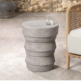 Anora Light Gray Outdoor Accent Table by Classic Home at Eve Furniture