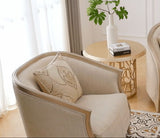 Anousheh Beige/Gold Chair by Homey Design at Eve Furniture