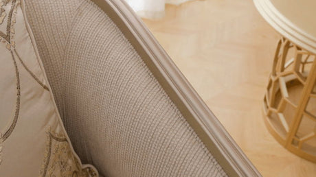 Anousheh Beige/Gold Chair by Homey Design at Eve Furniture