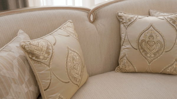 Anousheh Beige/Gold 3-Piece Living Room Set by Homey Design at Eve Furniture