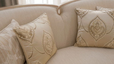 Anousheh Beige/Gold 3-Piece Living Room Set by Homey Design at Eve Furniture