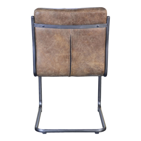 Anse Brown Leatherl Dining Chair (Set of 2) by MOES at Eve Furniture
