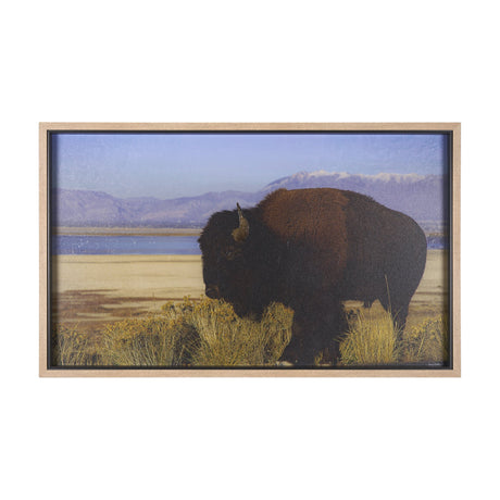 Antelope Island by Gary Blatter a Hand Embellished Textured Framed Photo Art Print by Mercana at Eve Furniture