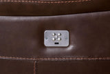 Antenor Brown Power Loveseat by Furniture of America at Eve Furniture