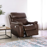 Antenor Brown Power Recliner by Furniture of America at Eve Furniture