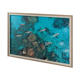 Anthony Quinn Bay by Michele Falzone a Hand Embellished Textured Framed Photo Art Print Matted under by Mercana at Eve Furniture
