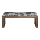 Anthropology Navy/Brown Bench by Crestview at Eve Furniture