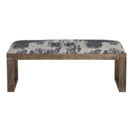 Anthropology Navy/Brown Bench by Crestview at Eve Furniture