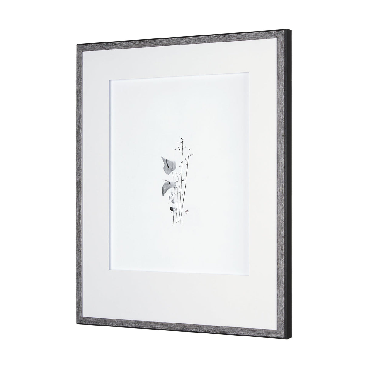 Anthurium II by Mercana Studio a Hand Embellished Textured Framed Art Print Matted under Glass by Mercana at Eve Furniture