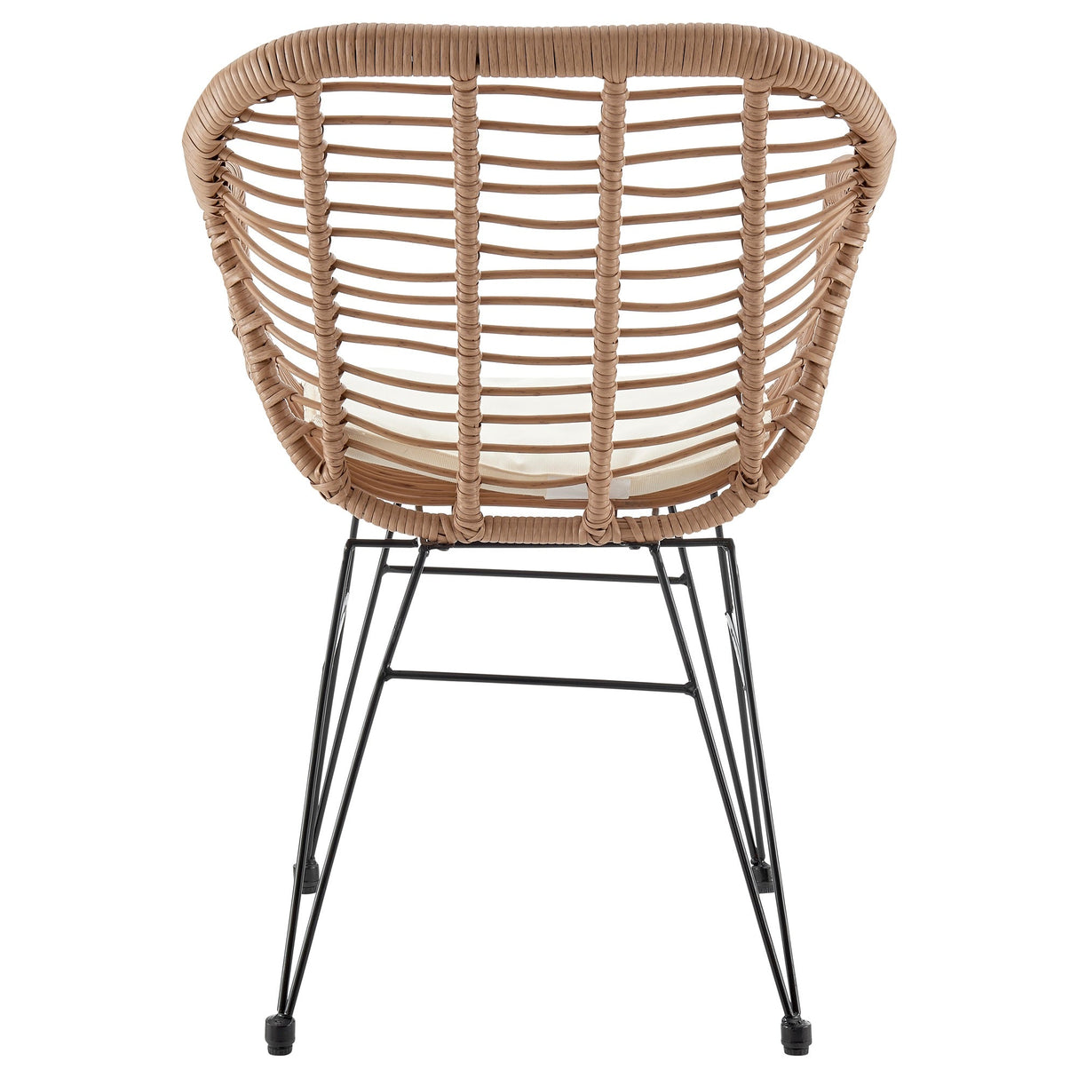 Antibes 1.0 Patio 2-Person Seating Group with End Table with Cream Cushions by Manhattan Comfort at Eve Furniture