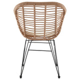 Antibes 1.0 Patio 2-Person Seating Group with End Table with Cream Cushions by Manhattan Comfort at Eve Furniture