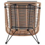 Antibes 1.0 Patio 2-Person Seating Group with End Table with Grey Cushions by Manhattan Comfort at Eve Furniture