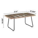 Antibes 2.0 Patio 4-Person Conversation Set with Coffee Table with Grey Cushions by Manhattan Comfort at Eve Furniture