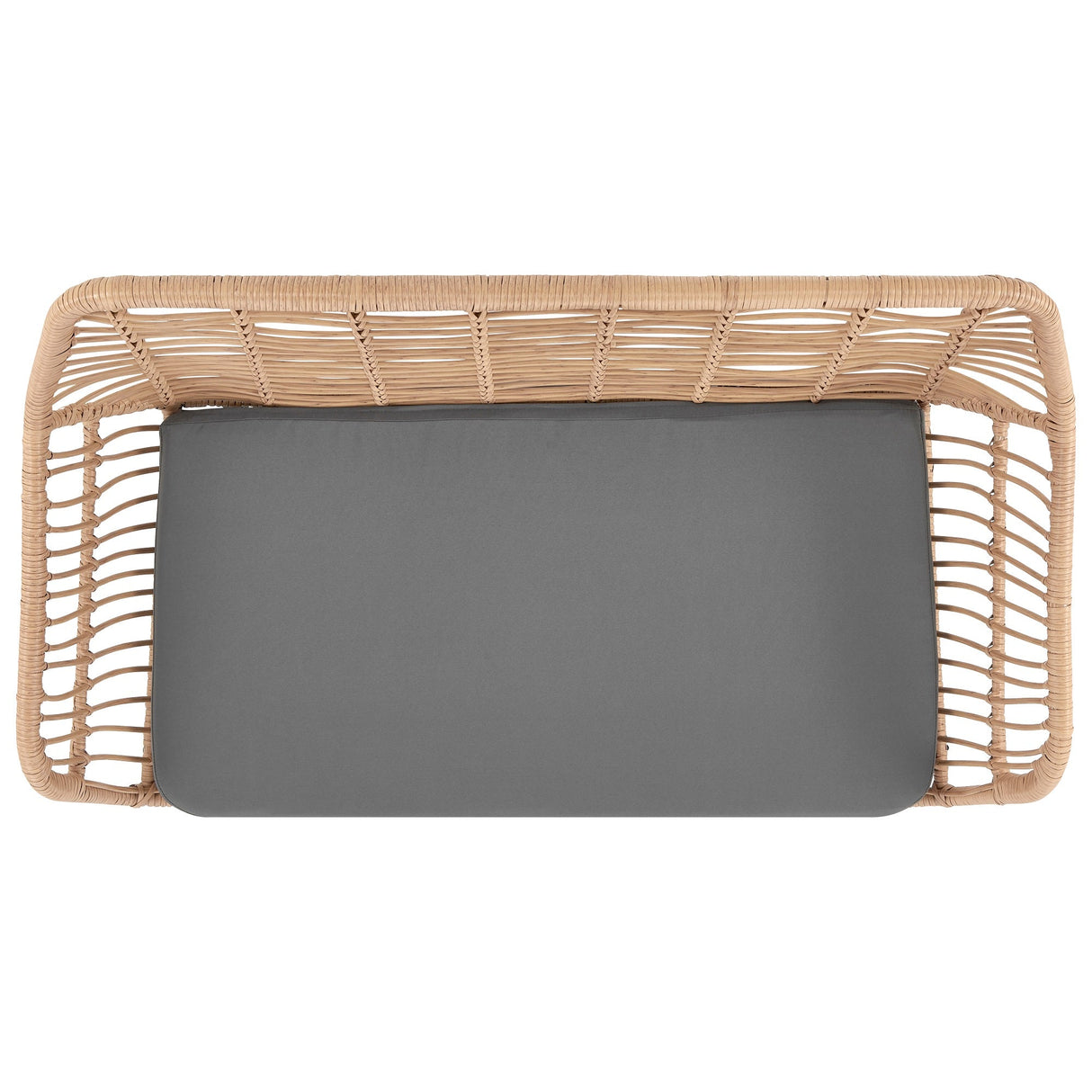 Antibes 2.0 Patio 4-Person Conversation Set with Coffee Table with Grey Cushions by Manhattan Comfort at Eve Furniture