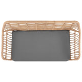Antibes 2.0 Patio 4-Person Conversation Set with Coffee Table with Grey Cushions by Manhattan Comfort at Eve Furniture