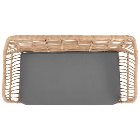 Antibes 2.0 Patio 4-Person Conversation Set with Coffee Table with Grey Cushions by Manhattan Comfort at Eve Furniture