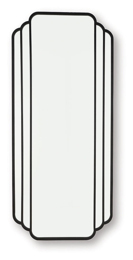 Antigone Black Floor Mirror by Ashley at Eve Furniture