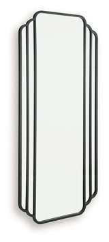 Antigone Black Floor Mirror by Ashley at Eve Furniture