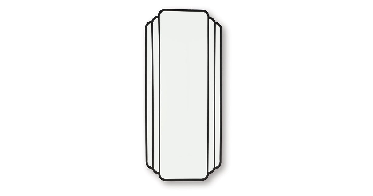 Antigone Black Floor Mirror by Ashley at Eve Furniture