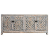 Antigua 4 Door Cabinet - Timeworn Gray by Classic Home at Eve Furniture