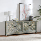 Antigua 4 Door Cabinet - Timeworn Gray by Classic Home at Eve Furniture