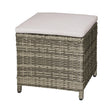 Antigua Gun Metal/Brown/Gray Ottoman (2/Ctn) by Furniture of America at Eve Furniture