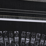 Antique Typewriter Bars by Ethan Harper Hand Embellished Textured Framed Photo Art Print Matted unde by Mercana at Eve Furniture