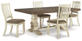 Bolanburg Antique White Dining Table and 4 Chairs