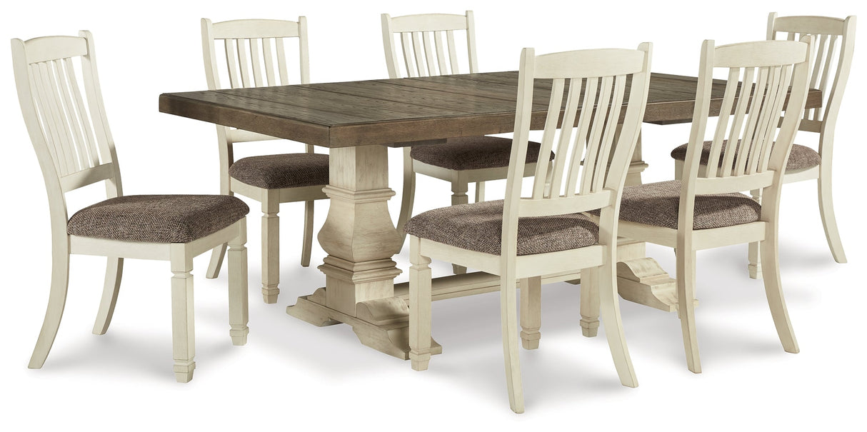 Bolanburg Antique White Dining Table and 6 Chairs