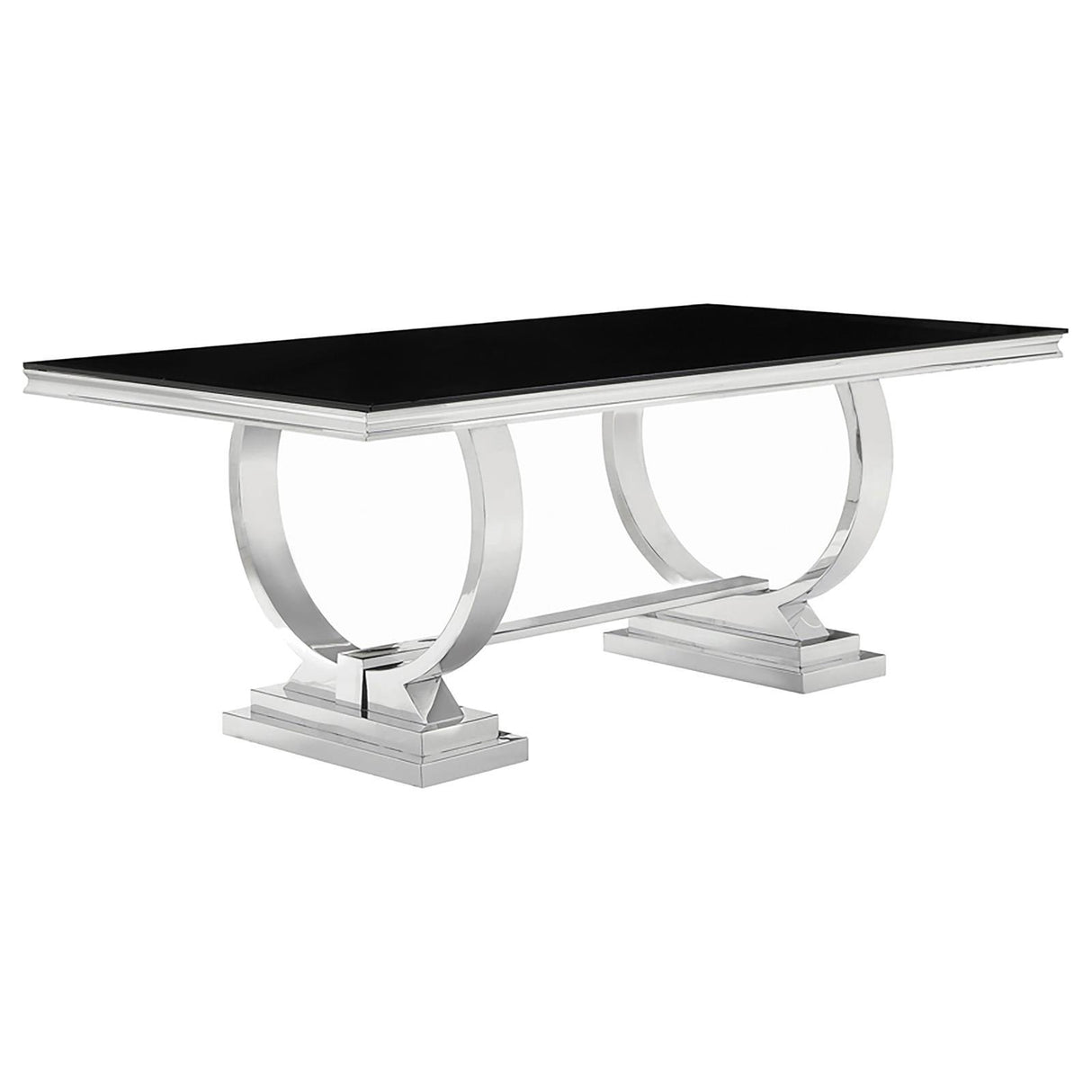 Antoine Creamy White/Chrome 7-Piece Rectangular Dining Set by Coaster at Eve Furniture