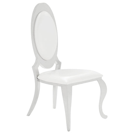 Antoine Creamy White/Chrome 7-Piece Rectangular Dining Set by Coaster at Eve Furniture