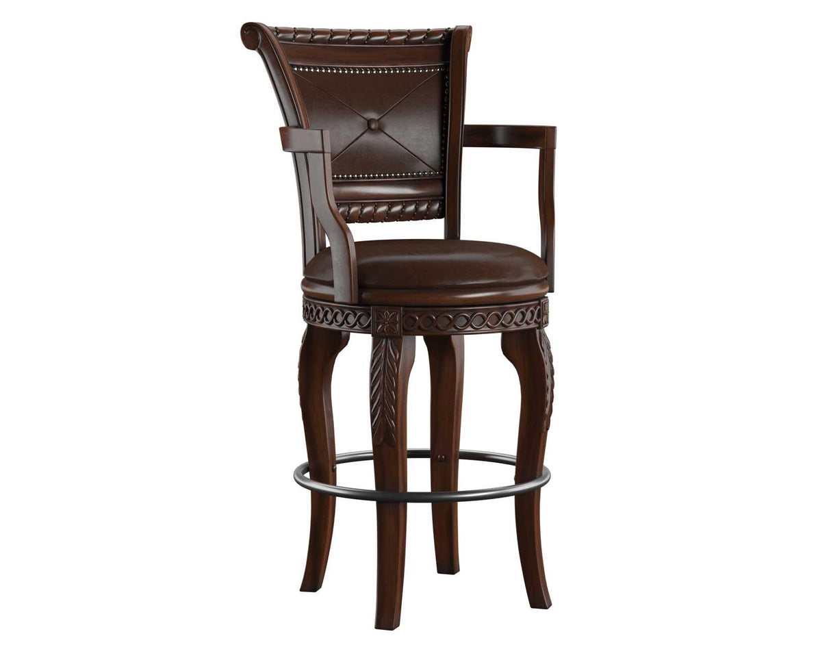 Antoinette 30″ Bar Stool,Swivel, Set of 2 by Steve Silver at Eve Furniture