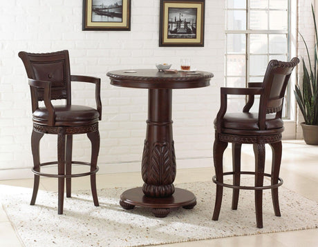 Antoinette 30″ Bar Stool,Swivel, Set of 2 by Steve Silver at Eve Furniture