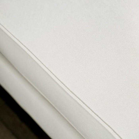 Antoinette White Velvet Stationary Sofa & Loveseat by Furniture of America at Eve Furniture