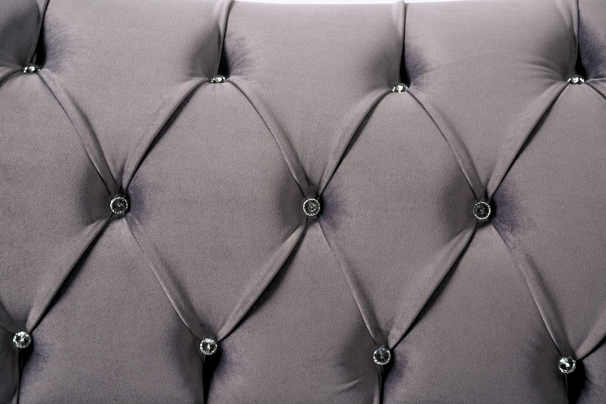 Antoinette Gray Loveseat by Furniture of America at Eve Furniture