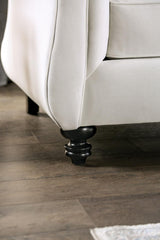 Antoinette White Loveseat by Furniture of America at Eve Furniture
